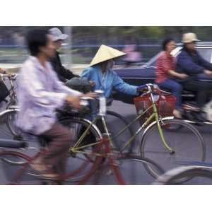  Street Crowded with Bicycles and Motorbikes, Saigon, Vietnam 