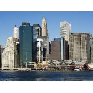 South Street Seaport and Tall Buildings Beyond, Manhattan 