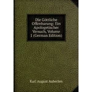   Versuch, Volume 1 (German Edition) Karl August Auberlen Books