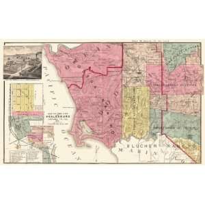    HEALDSBURG CALIFORNIA (CA) LANDOWNER MAP 1877