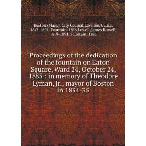  Square, Ward 24, October 24, 1885  in memory of Theodore Lyman, Jr 