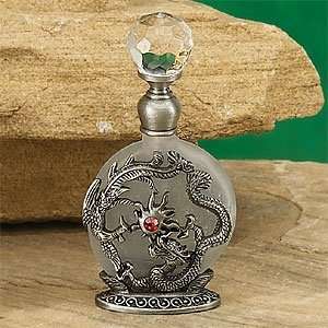 Silver Dragon & Phoenix Perfume Bottle Scented Fragrance 