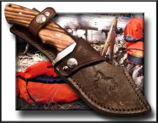 Colt Knives Serengeti Skinner Hunting Knife Guthook Leather Sheath 