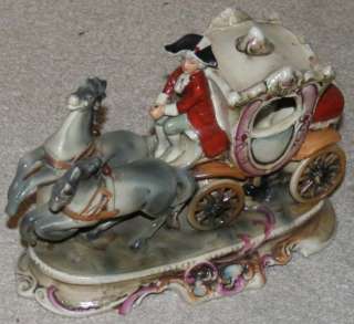 German Unger Schneider Porcelain Carriage Figurine 1859  
