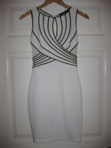 WOW**NWOT ARK & CO ANTHROPOLOGIE WHITE SEXY BACK TIGHT COCKTAIL 