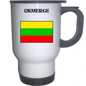  Lithuania   UKMERGE White Stainless Steel Mug 