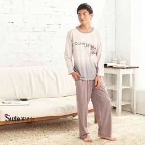  SZ02 84009 XL Suzle Solid Color Print Cotton Pajama  Men Size  XL