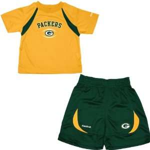  Reebok Green Bay Packers Toddler T Shirt & Short Set 