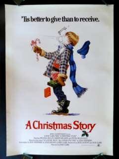 CHRISTMAS STORY * 1SH ORIG MOVIE POSTER LINEN NM 1983  