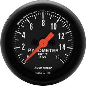 Auto Meter 2654 Z Series 2 1/16 Full Sweep Electric E.G.T Pyrometer 