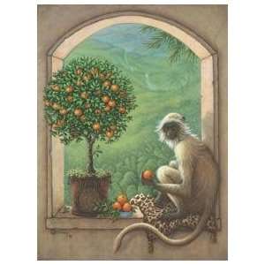  Monkey Orange Tree Poster Print