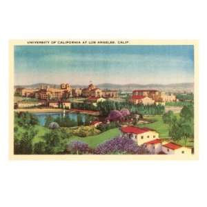  Early View of UCLA, Los Angeles, California Giclee Poster 