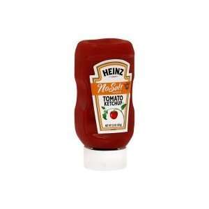 Heinz No Salt Added Tomato Ketchup, 15 Ounces  Grocery 