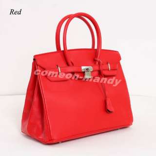 Stylish Womans PU Leather Fashion Lady Clutch Shoulder Handbag Bag 