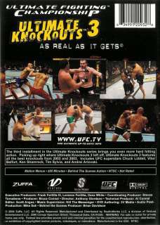 UFC   Ultimate Knockouts 3   Viewed Only Once   DVD 634991209328 
