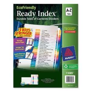 Avery Dennison 11085 EcoFriendly Ready Index Table of Contents Divider 