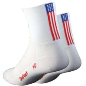  DeFeet AirEator 2.5in US Flag 08 Cycling/Running Socks 