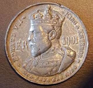 UK GREAT BRITAIN 1902 EDWARD VII KING & EMPEROR, PEWTER  