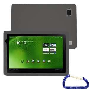   Cover (Gray) with Carabiner Key Chain for the Acer Iconia Tab A500
