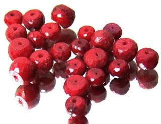 95 00 c arat natural ruby drilled round beads