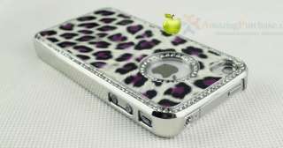 New Luxury Bling Diamond Crystal Leopard Case Back Cover For Apple 