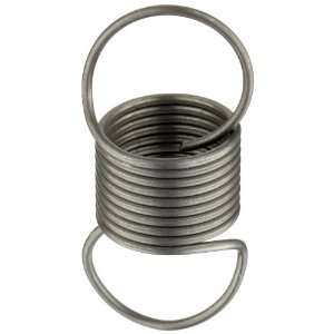 Music Wire Extension Spring, Steel, Inch, 0.5 OD, 0.037 Wire Size, 2 