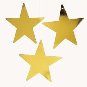  Gold Large Twinkling Stars   Office Fun & Business 