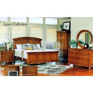  5PC Aspen Collection Eastern King Size Complete Bedroom 