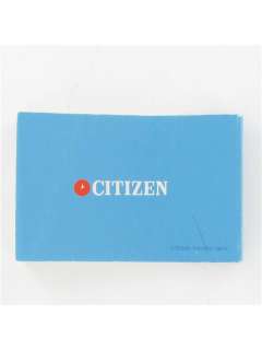 Citizen Digi Ana TimeTrack 30 OXXX Cal. No. 8940 Manual  