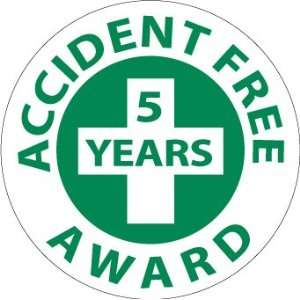  HARD HAT EMBLEMS ACCIDENT FREE AWARD (5 YEARS)