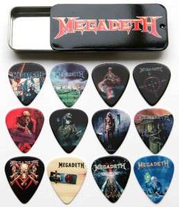 Tin of 12 MEGADETH   Full Colour Premium Guitar Picks  
