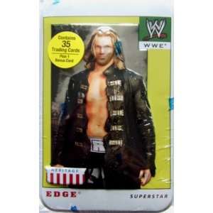 Topps WWE Heritage 4 IV Embossed Tin with Edge w/ 35 Trading Cards + 1 