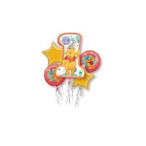  Winnie the Pooh 1st Birthday Balloon Bouquet Toys & Games