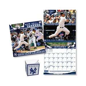 Turner Licensing New York Yankees 2010 Wall Calendar & Paper Cube 