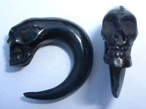 Spiral 142 skull face horn biker head tunnels halloween gift whisky 