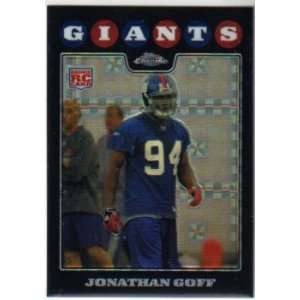  Jonathan Goff New York Giants 2008 Topps Chrome Xfractor 