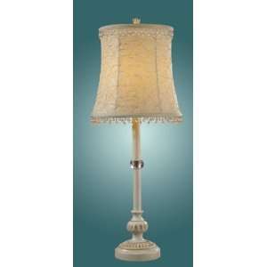  1 Light Table Lamp In A Beige Finish