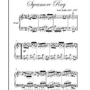  Sycamore Rag Scott Joplin Easy Piano Sheet Music Scott Joplin Books
