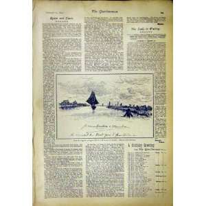   Contesse De Flandre Queen Court News Print 1892