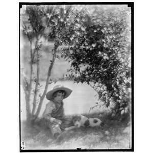   with dog,a study made at Oceanside,Long Island,1904