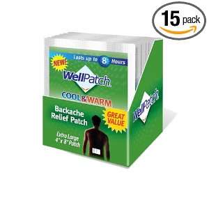 WellPatch Cool & Warm Backache Relief Patch, Extra Large, 0.03 Ounce 