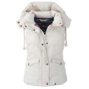  Joules Charmwood Ladies Gilet Creme   Size 10 Sports 