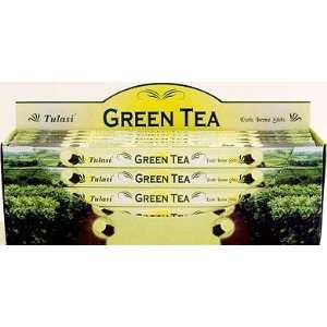 Tulasi Incense Green Tea 8 Stick Square Pack