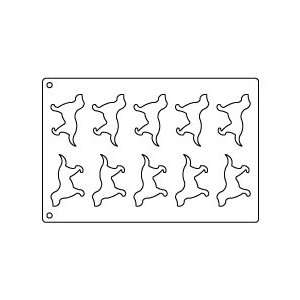  Tuile Template,Dogs 3.5 x 2 10/Mat