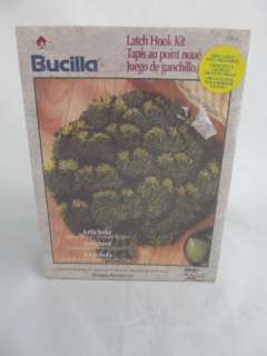 Bucilla Artichoke Green 22 by 17 Hook Rug Kit NIB  