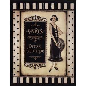  Paris Dress Boutique   Poster by Kimberly Poloson (22x28 