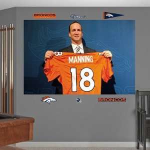    Peyton Manning Denver Broncos Jersey Mural Fathead 