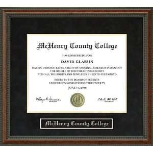  McHenry County College Diploma Frame