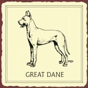  Great Dane Dog Vintage Metal Animal Retro Tin Sign