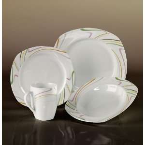  16pc TTU Gallery Porcelain Dinnerware Set   Sicily 